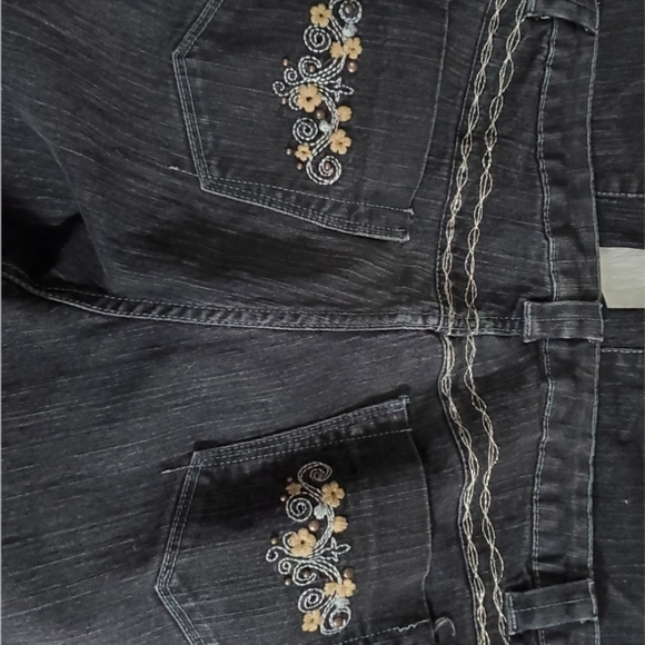 Kikit black decorated jeans size 14 - Picture 6 of 11